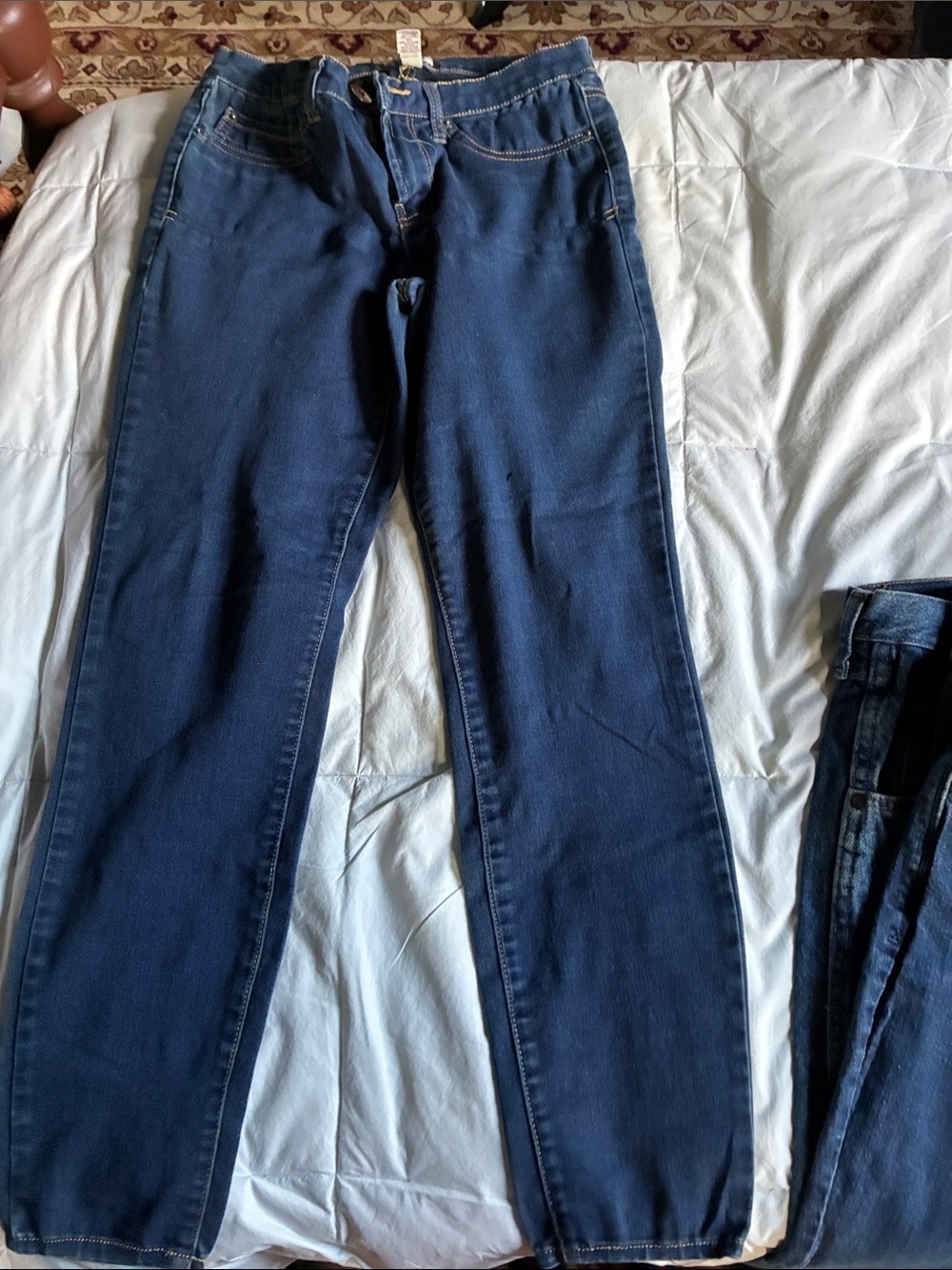 Mudd Women's Dark Blue Straight-Leg Jeans